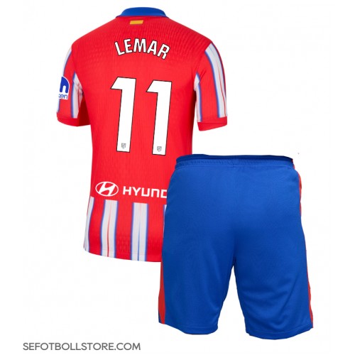 Atletico Madrid Thomas Lemar #11 Replika babykläder Hemmaställ Barn 2024-25 Kortärmad (+ korta byxor)